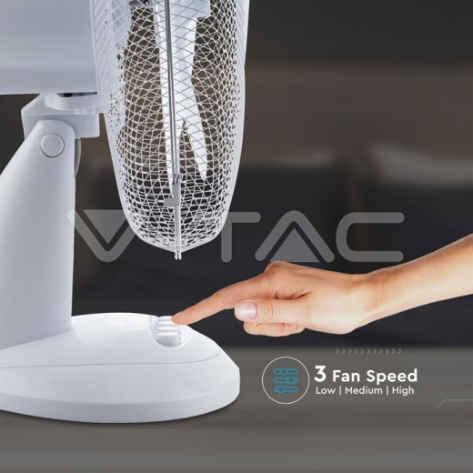 Ventilador de suelo 40W, 4 butones, 3 cuhillas, 12 pulgadas - 7