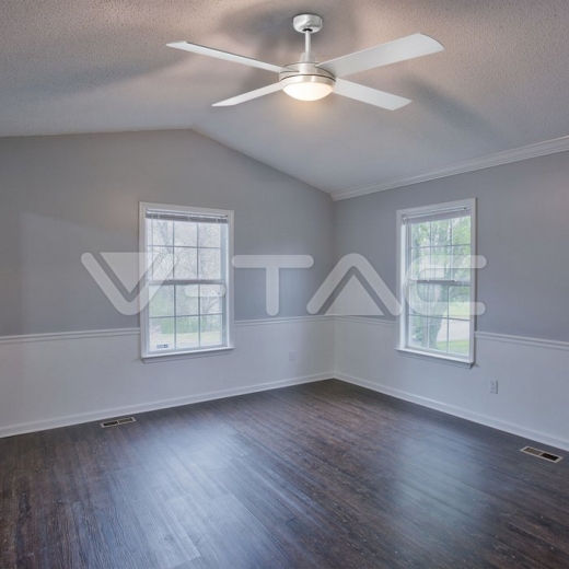 Ventilador de techo 2 x E27 LED 4 cuchillas, mando a distancia - 8