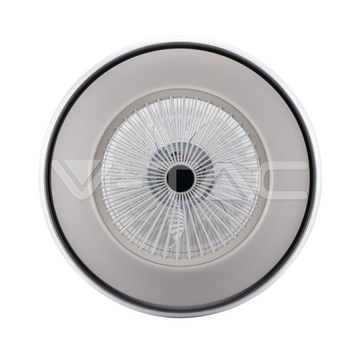 45W LED Box Fan Ceiling Light RF Control 3 in 1 Motor Grey Ring - 2
