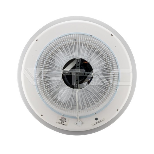 45W LED Box Fan Ceiling Light RF Control 3 in 1 Motor Grey Ring - 3