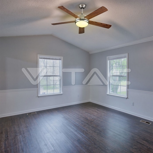 Ventilador de techo 15W LED 5 cuchillas reversibles, mando a distancia - 12