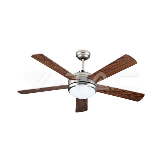 Ventilador de techo 15W LED 5 cuchillas reversibles, mando a distancia - 1