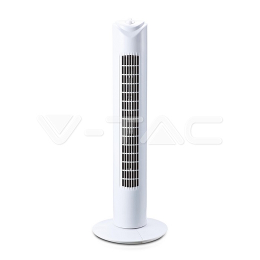 Ventilador de mesa oscilante, 45W con temporizador, 31 pulgadas, 3 cuhillas, blanco - 1