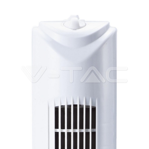 Ventilador de mesa oscilante, 45W con temporizador, 31 pulgadas, 3 cuhillas, blanco - 3