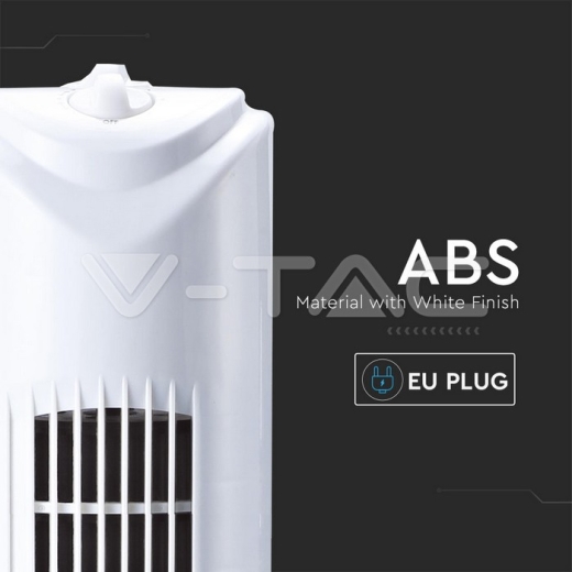 Ventilador de mesa oscilante, 45W con temporizador, 31 pulgadas, 3 cuhillas, blanco - 6