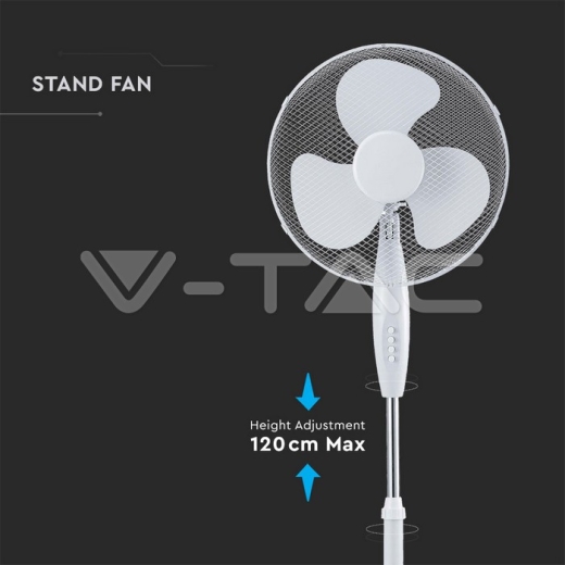 Ventilador de pie 40W 600mm 4 botones 3 cuchillas - 3