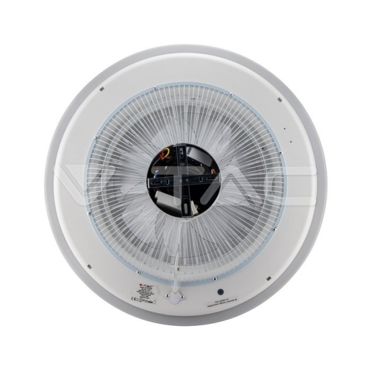 45W LED Box Fan Ceiling Light RF Control 3 in 1 Motor Blue Ring - 3