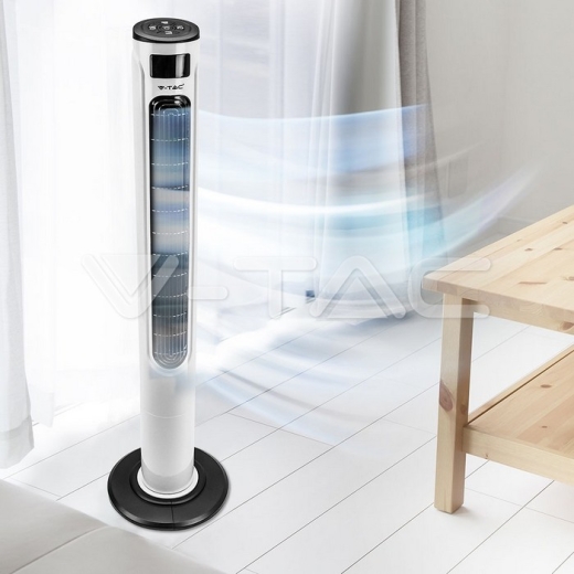 Ventilador LED 55W 36 Inches Blanco & Negro - 10