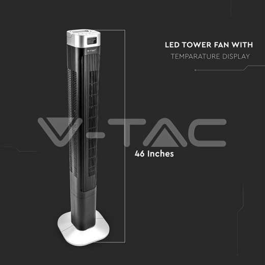 Ventilador LED 55W 36 Inches Negro - 7