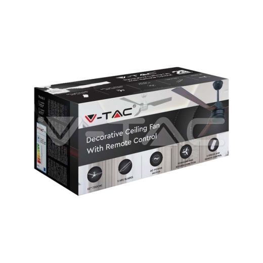 65W Ventilador LED Control Remoto Marrón AC Motor - 8