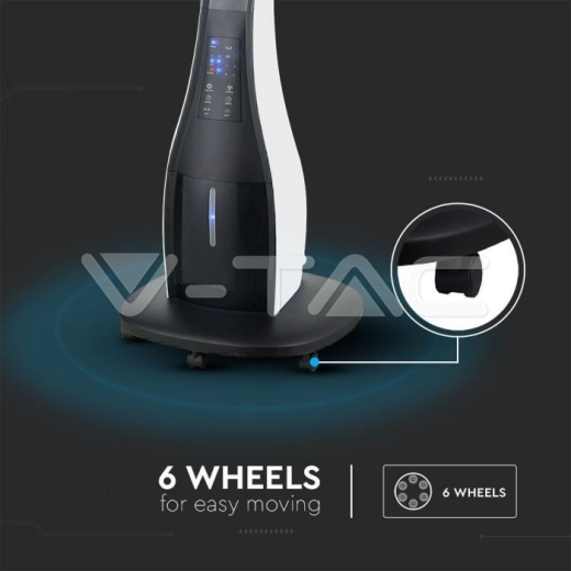 80W LED Mist Fan with Remote Control Round 3 Blades - 11