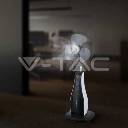 80W LED Mist Fan with Remote Control Round 3 Blades - 17