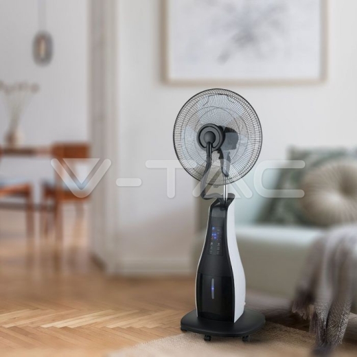 80W LED Mist Fan with Remote Control Round 3 Blades - 19