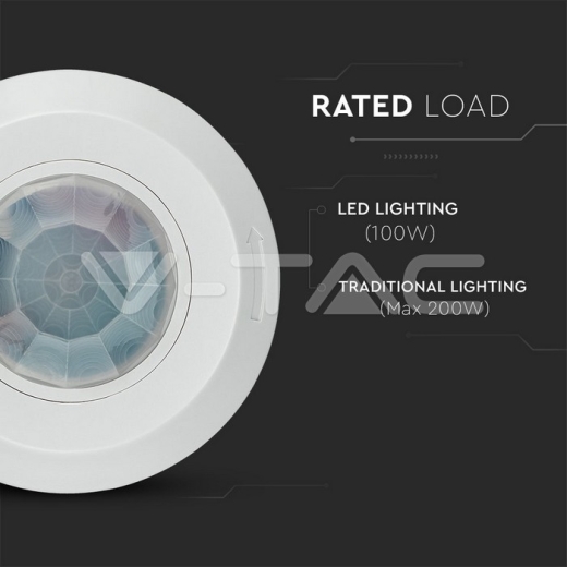Sensor de movimiento para techo cuerpo Blanco - 6