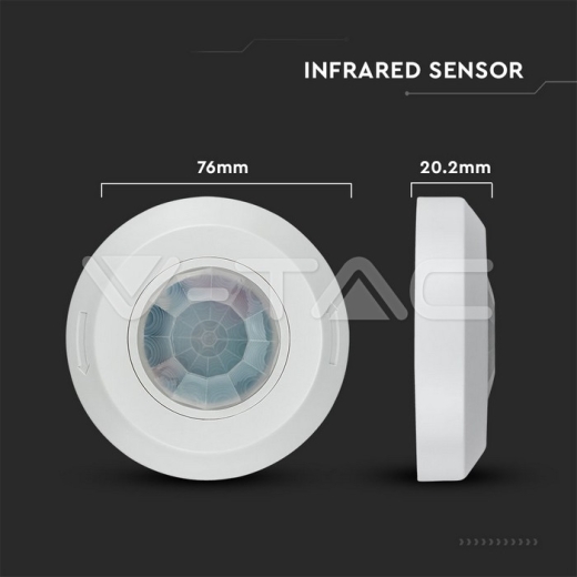 Sensor de movimiento para techo cuerpo Blanco - 8
