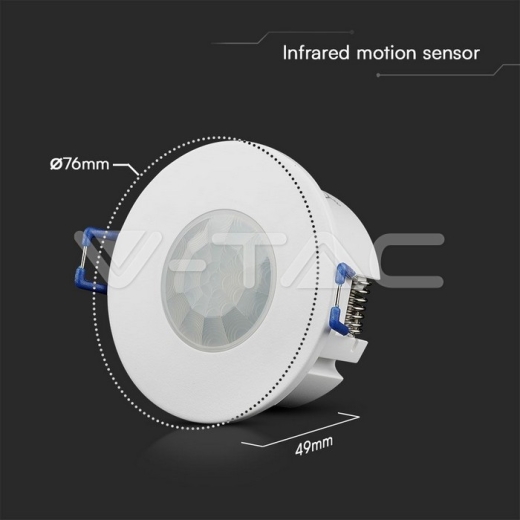 COB PIR Sensor Two 360º Detection Rate White body - 5