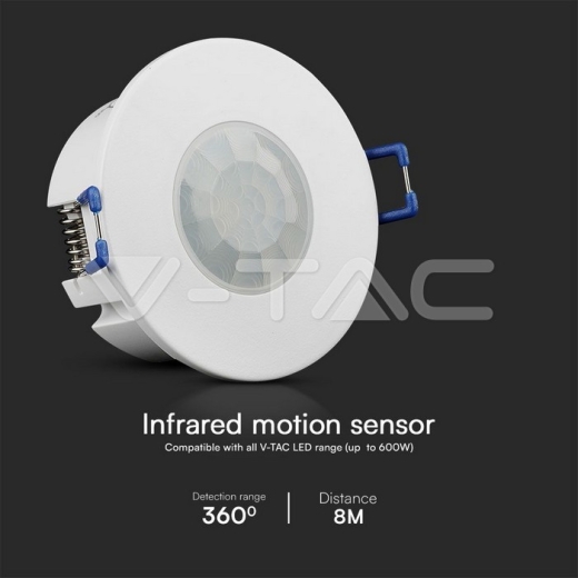 COB PIR Sensor Two 360º Detection Rate White body - 6
