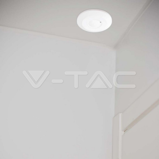 Sensor de movimiento de microondas de 1000 W 360'D Cuerpo blanco - 5