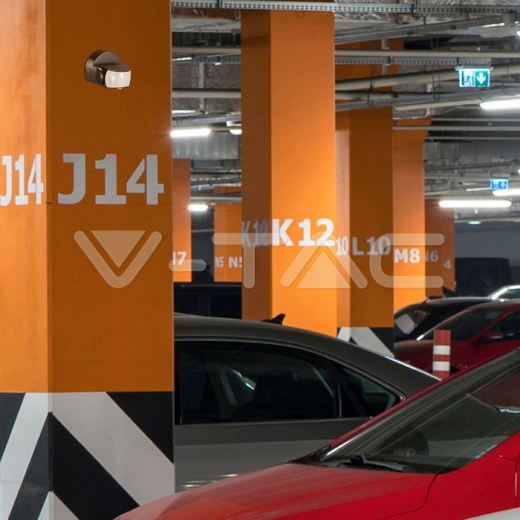 Sensor de movimiento infrarrojo negro - 7