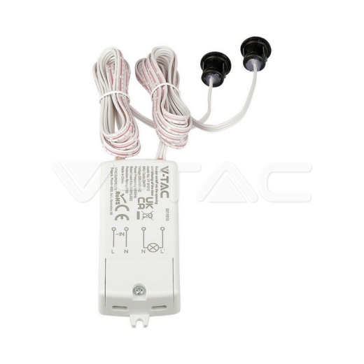 Sensor IR Hasta 200W 220-240V/AC Cuerpo blanco - 2