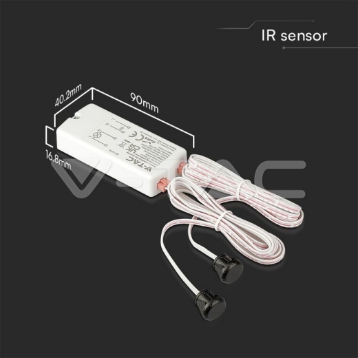 Sensor IR Hasta 200W 220-240V/AC Cuerpo blanco - 4