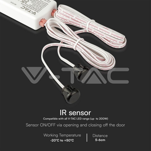 Sensor IR Hasta 200W 220-240V/AC Cuerpo blanco - 5