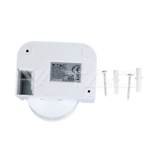 Sensor de movimiento infrarrojo blanco 180° - 5