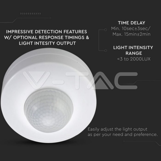 Infrared Motion Sensor White 360° - 4