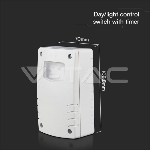 Sensor Fotocélula IP65 Cuerpo Blanco - 5