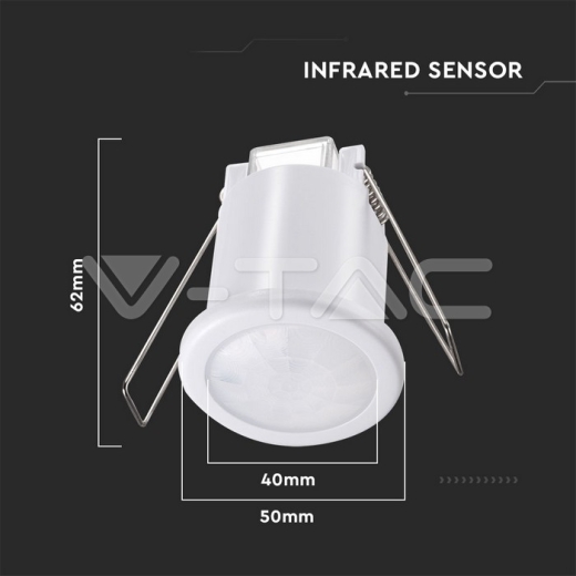 Sensor de movimiento PIR para techo cuerpo Blanco - 8