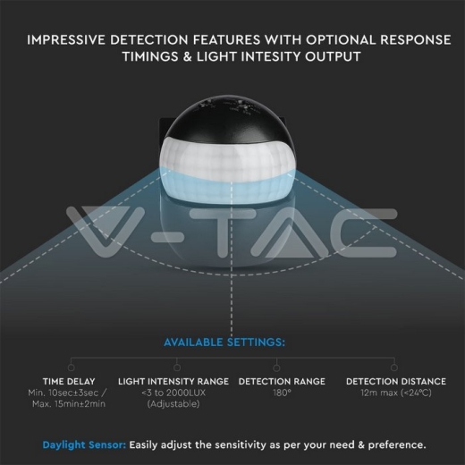Sensor de movimiento - Movimiento de manos, Negro - 6