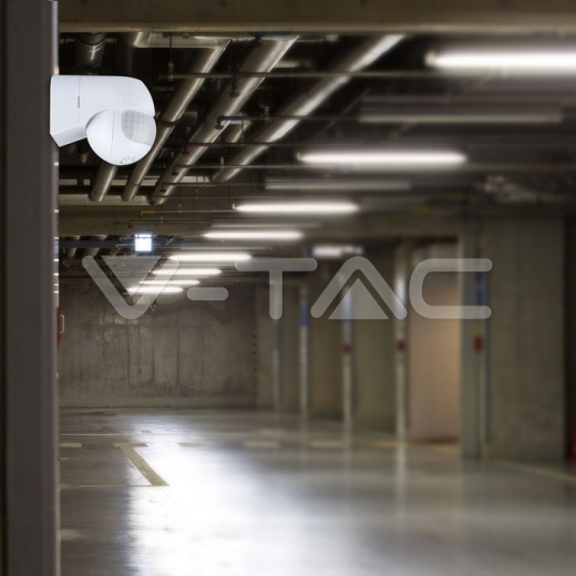 PIR Wall Sensor Moving Head White - 8