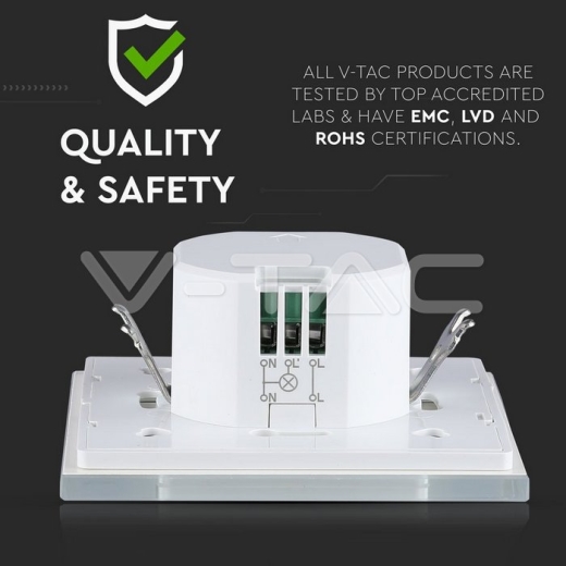 Switch Microwave Sensor White - 8