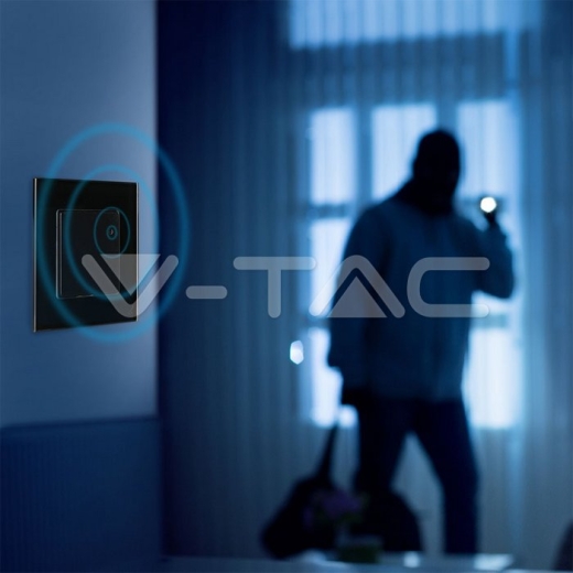 Sensor de movimiento por microondas cuerpo negro - 9