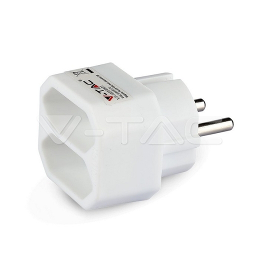 2 Outlet Adapter 2.5A White Label Poly Bag - 2