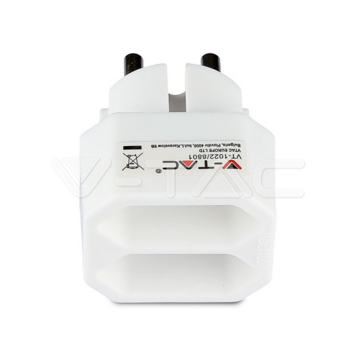 2 Outlet Adapter 2.5A White Label Poly Bag - 5