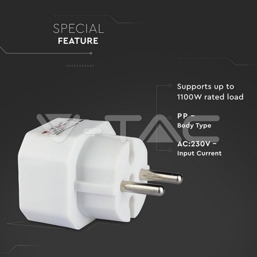 2 Outlet Adapter 2.5A White Label Poly Bag - 7