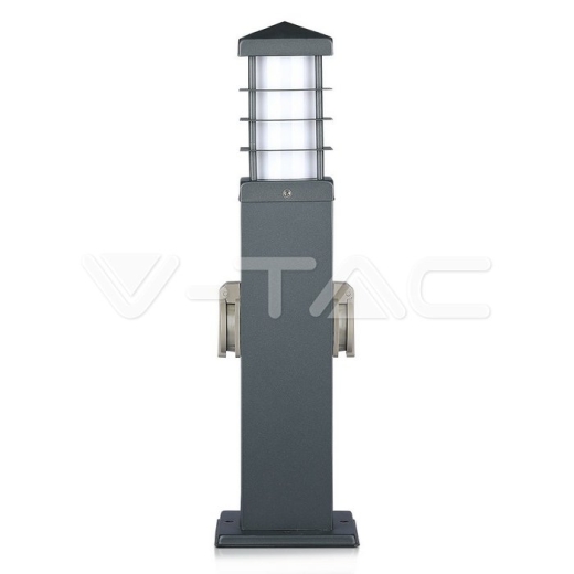 Enchufe jardín 2 tomas corriente y lámpara E27 IP44 - 3