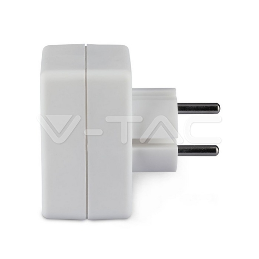 3 Outlet Adapter 2.5A White Label Poly Bag - 3