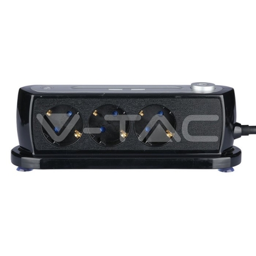 3 Way Desk Socket Lighted Switch & 2 USB Ports 3G 1.5mm x 1.4m - 4