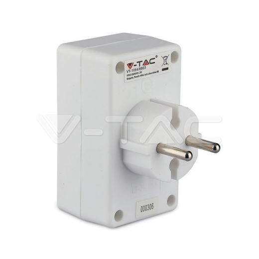 4 Outlet Adapter 2.5A White Label Poly Bag - 4