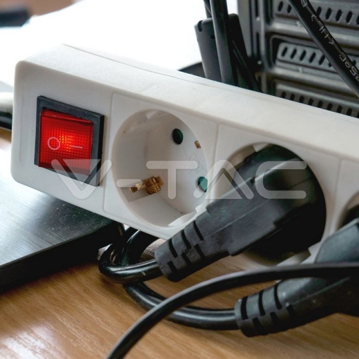 4 Power Strip Switch Cable 1.5m - 10