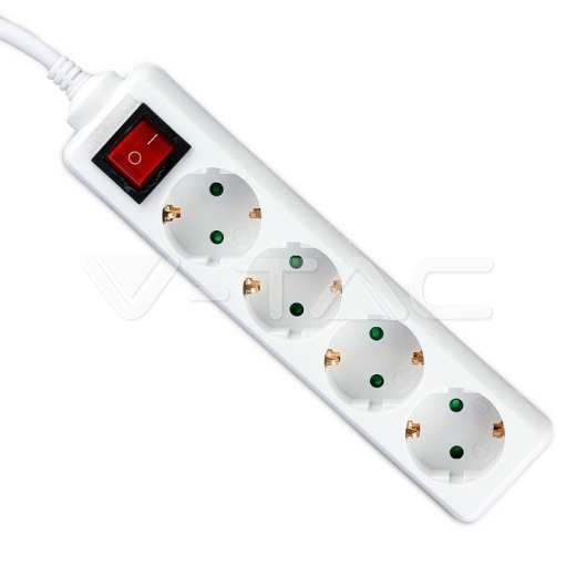 4 Power Strip Switch Cable 1.5m - 2