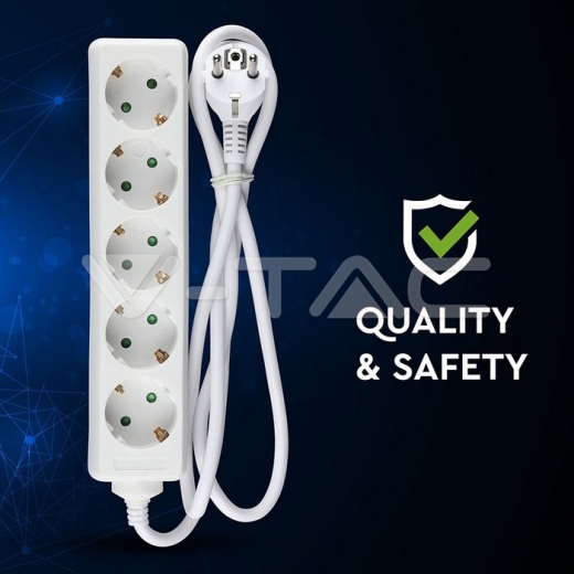 Enchufe 5 tomas con cable 3m - 7