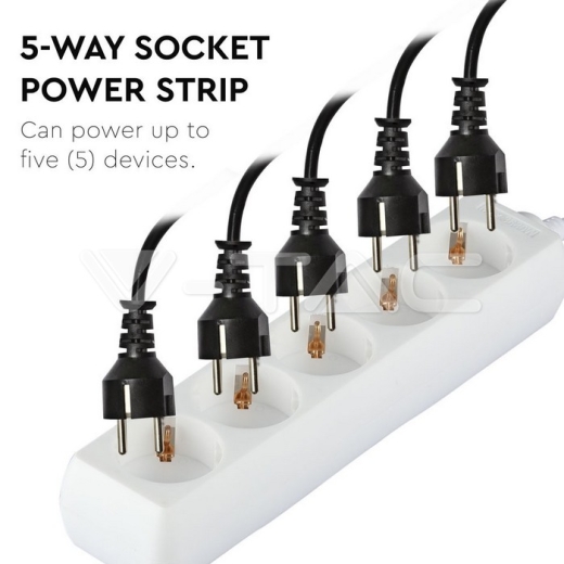 Enchufe 5 tomas con cable 1.5m - 7