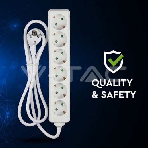 6 Power Strip Cable 1.5m - 6