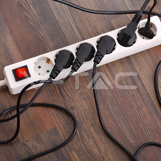 Enchufe 6 tomas con interruptor y cable 1.5m - 10