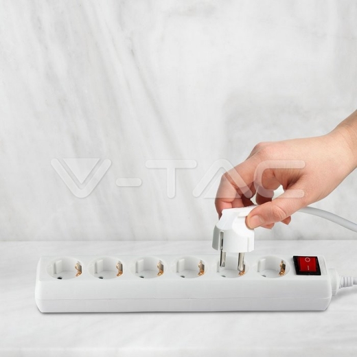 Enchufe 6 tomas con interruptor y cable 5m - 10