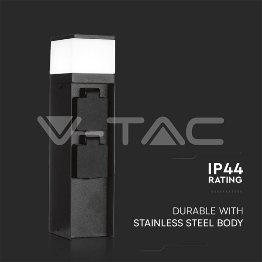 Lámpara Bolardo + Toma 16A max. Pila de energía de 3600W G9 - 3