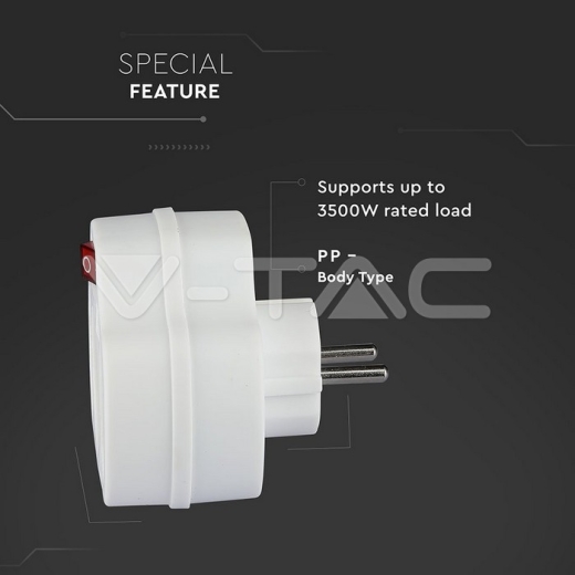 Adapter Switch 2 x 2.5A 1 x 16A - 6